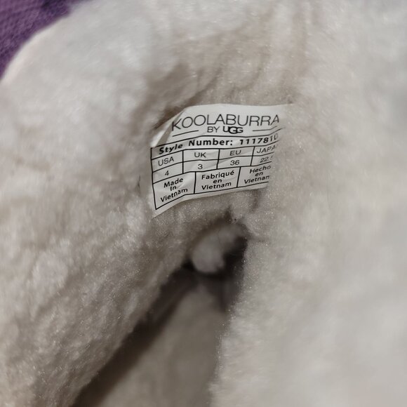 Koolarburra Ugg Women's Mini Winter Suede Fur Lined Bow Boots Gorpcore Work Warm - Picture 8 of 10